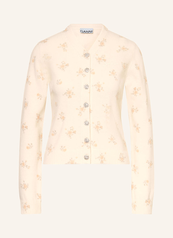 GANNI Strickjacke CREME