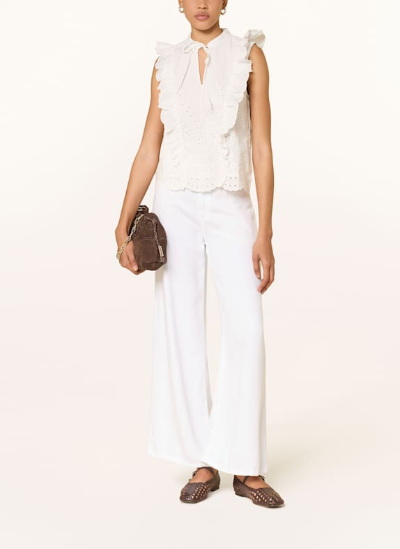Rich & Royal Wide leg jeans WIT