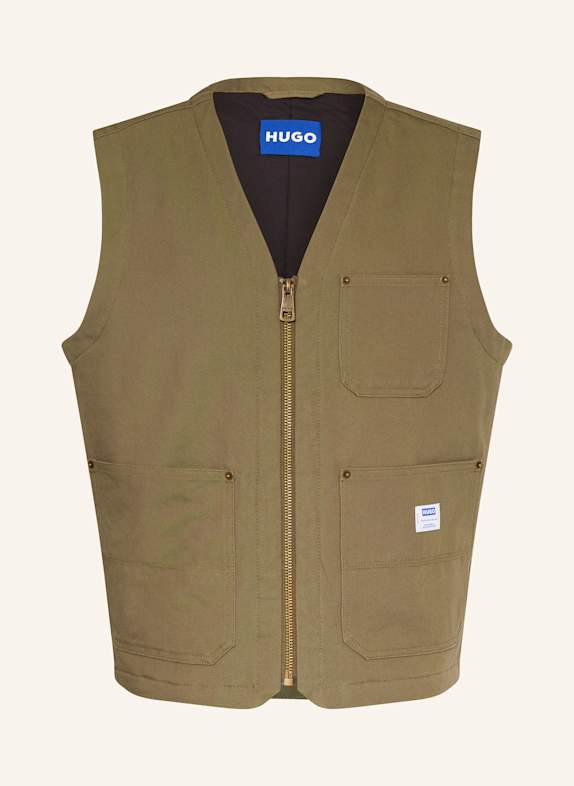 HUGO BLUE Weste BRIDGER KHAKI