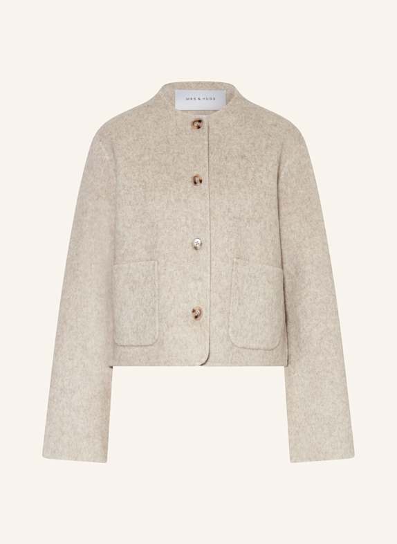MRS & HUGS Kastenjacke TAUPE