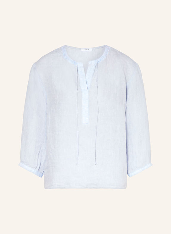 OPUS Blusenshirt FEDORA aus Leinen HELLBLAU