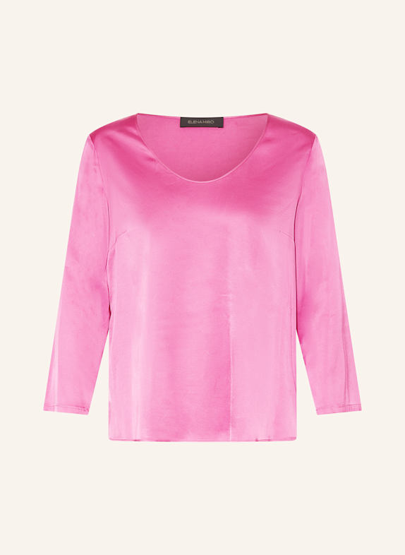 ELENA MIRO Blusenshirt aus Satin PINK
