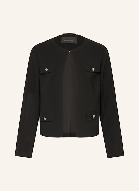 ELENA MIRO Kastenjacke SCHWARZ