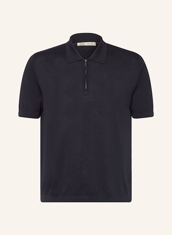 MAURIZIO  BALDASSARI Knit blazer regular fit with silk DARK BLUE