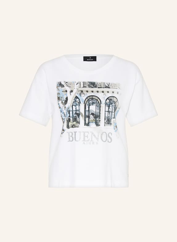 monari T-Shirt WEISS/ HELLBLAU/ SILBER
