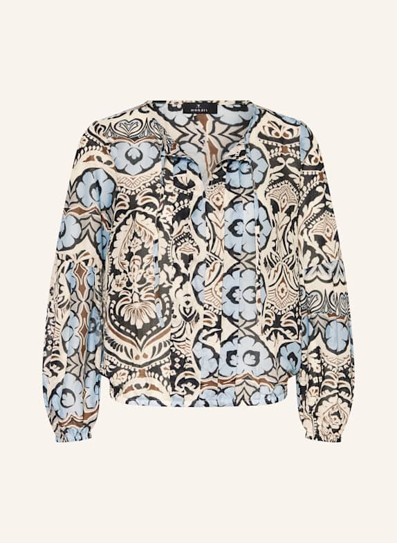 monari Blusenshirt SCHWARZ/ CREME/ HELLBLAU