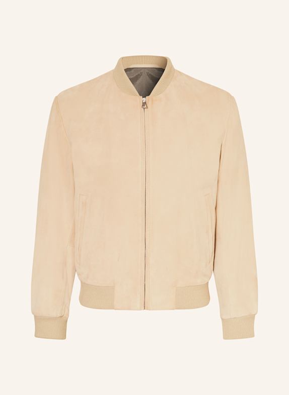 BOSS Lederblouson MILO CREME