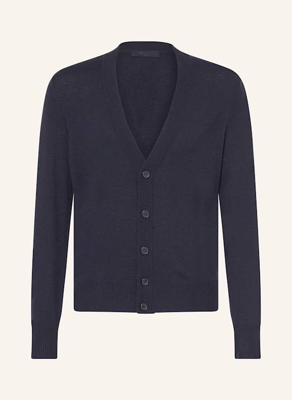 BOSS Strickjacke JELSO aus Cashmere DUNKELBLAU