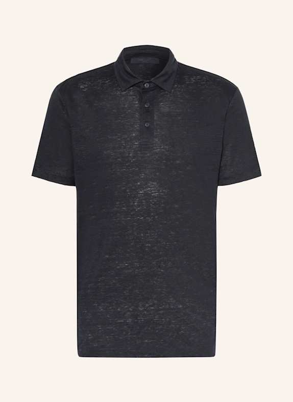 BOSS Jersey-Poloshirt PARRIS aus Leinen DUNKELBLAU
