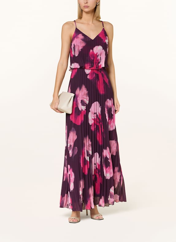 APART Plisseekleid DUNKELLILA/ PINK