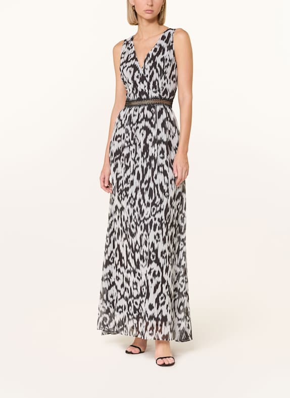 APART Abendkleid mit Spitze SCHWARZ/ HELLGRAU