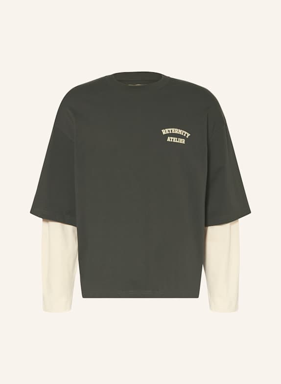 RETERNITY Longsleeve DUNKELGRAU/ ECRU