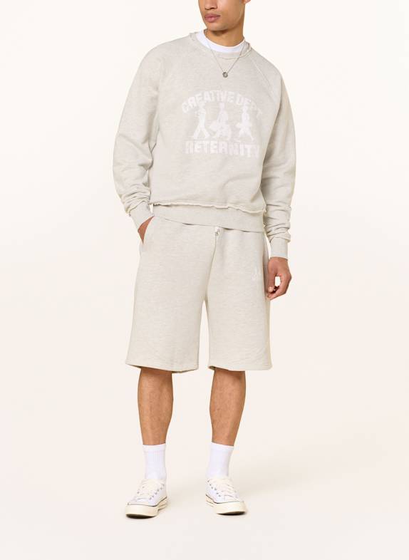 RETERNITY Sweatshirt CREATIVE DEPT LOGO HELLGRAU/ WEISS