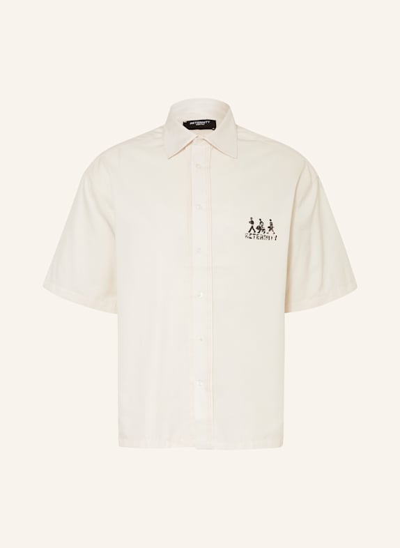 RETERNITY Kurzarm-Hemd CREATIVE DEPT LOGO Comfort Fit CREME