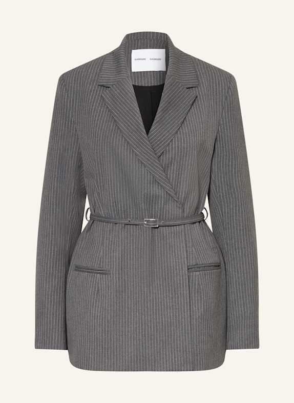 SAMSØE  SAMSØE SALOT blazer DARK GRAY/ WHITE