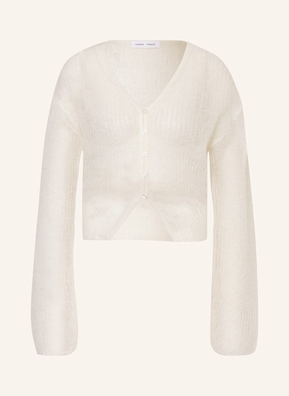 SAMSØE SAMSØE Strickjacke SAPOPPIE mit Mohair ECRU