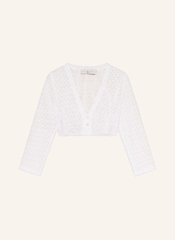 Johann & Johanna Dirndlbluse mit 3/4-Arm WEISS