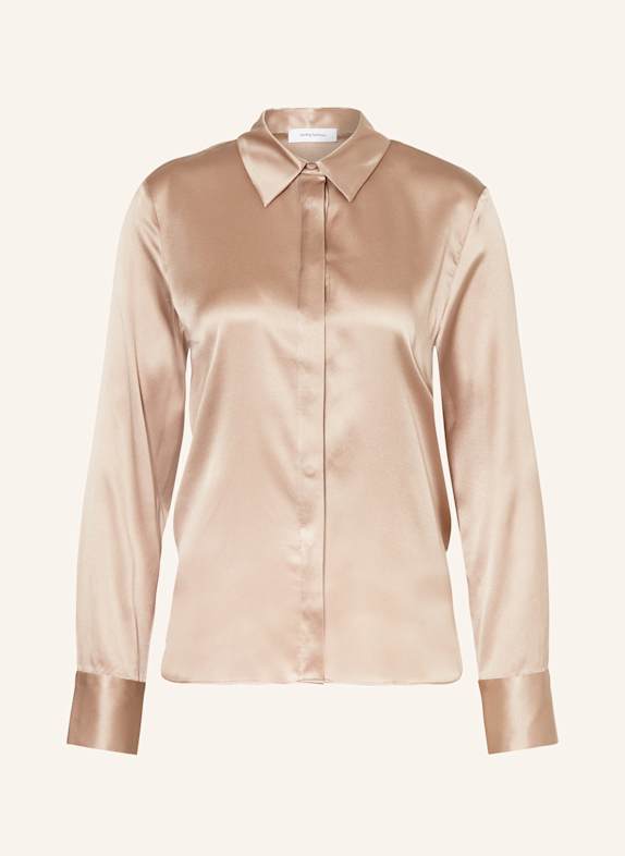 darling harbour Hemdbluse aus Seide CAMEL