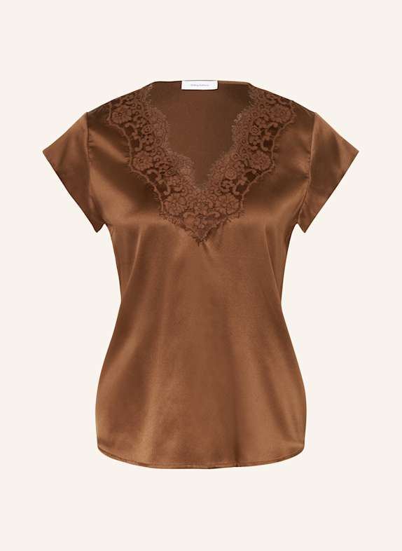 darling harbour Blusenshirt aus Seide NOUGAT