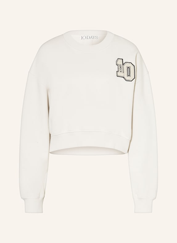 10DAYS Cropped sweatshirt ECRU