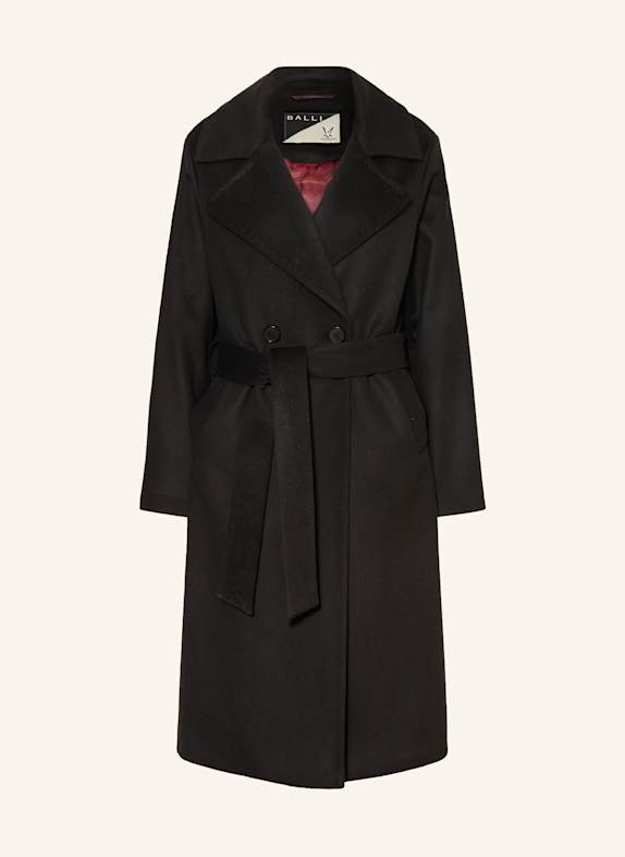 FUCHS SCHMITT Wollmantel SCHWARZ