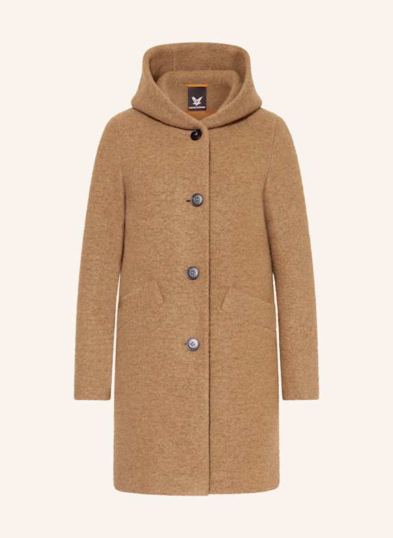 FUCHS SCHMITT Wollmantel CAMEL