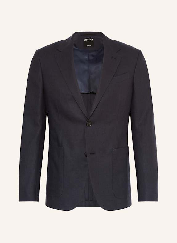 ZEGNA Anzugsakko Extra Slim Fit aus Leinen DUNKELBLAU