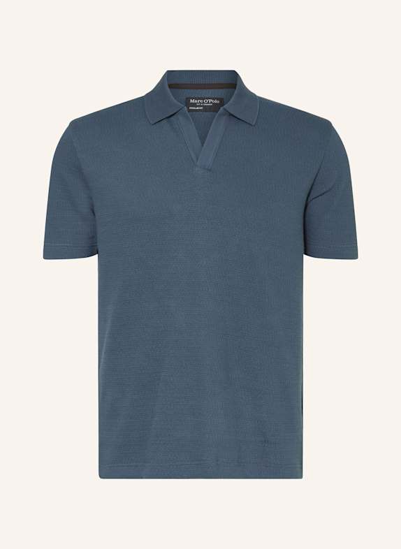 Marc O'Polo Strick-Poloshirt Regular Fit PETROL