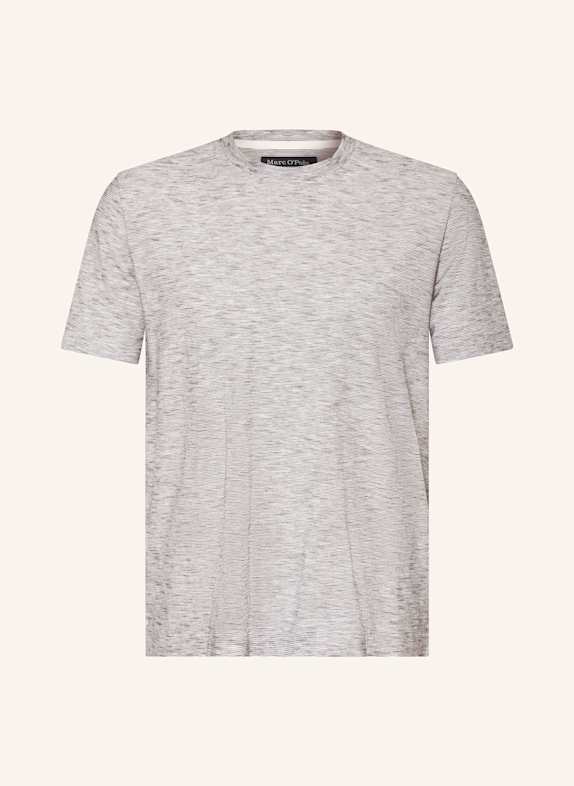 Marc O'Polo T-Shirt GRAU/ WEISS