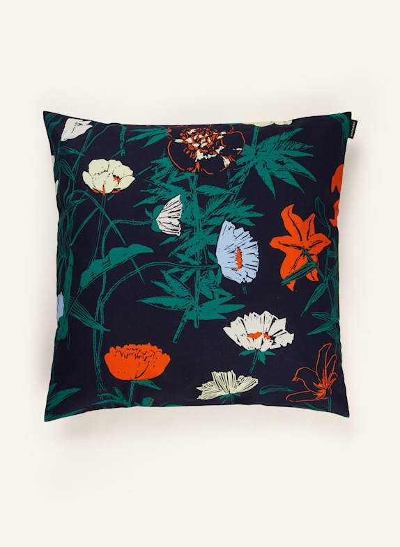 marimekko Ozdobný povlak na polštář PERENNA TMAVĚ MODRÁ/ ZELENÁ/ TMAVĚ ŽLUTÁ