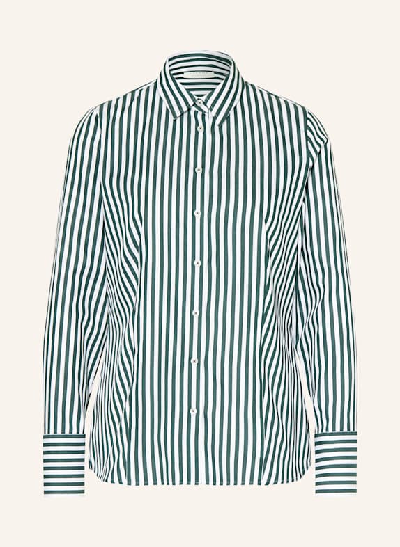 ETERNA Hemdbluse WEISS / DUNKELGRÜN