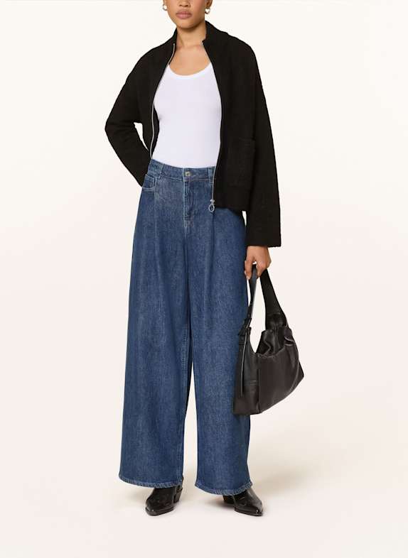 SELECTED Wide Leg Jeans DARK BLUE DENIM