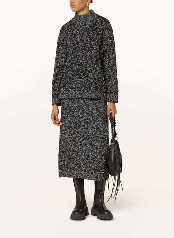 SELECTED Pullover SCHWARZ / WEISS