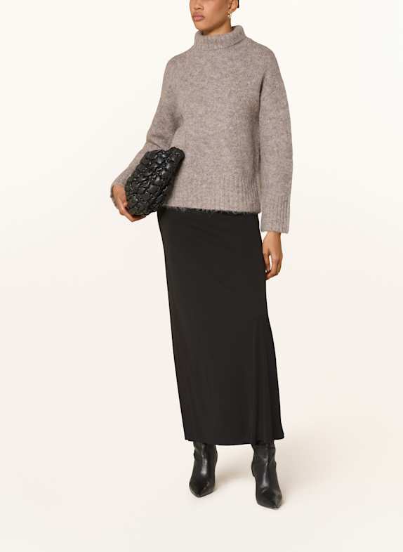 SELECTED Pullover med alpaka TAUPE