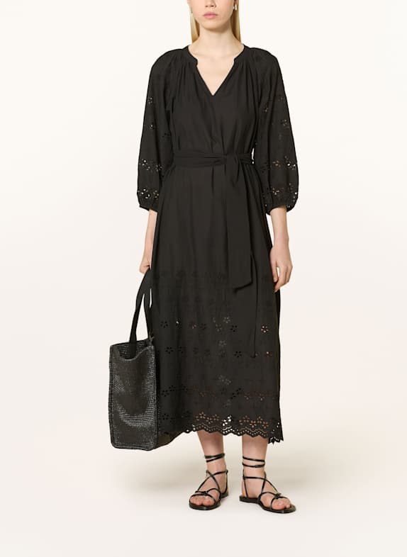 NEO NOIR Kleid COLETTE mit Lochspitze SCHWARZ