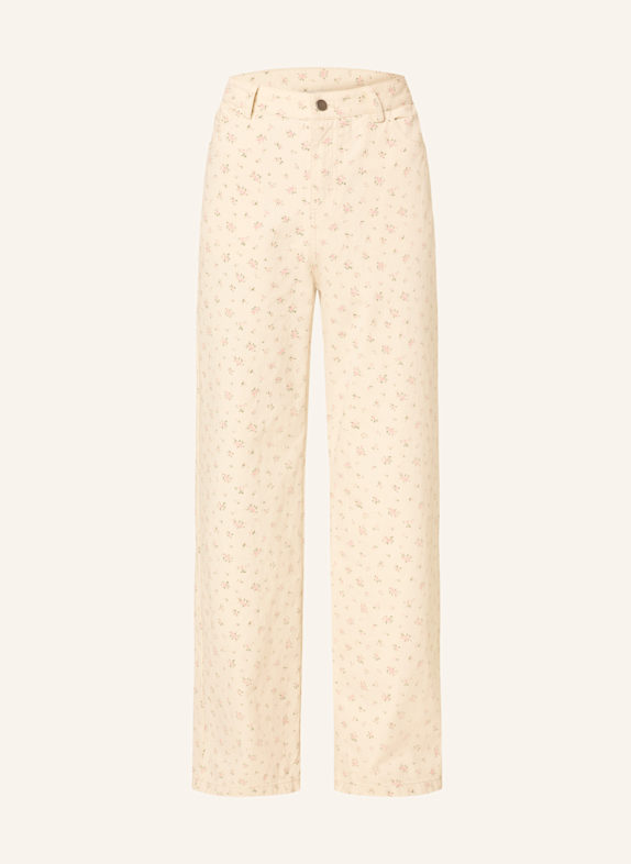 NEO NOIR Straight Jeans SEMBA CREME/ ROSA/ GRÜN