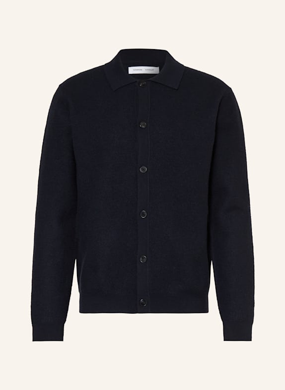 SAMSØE  SAMSØE Strickjacke SARICHARD DUNKELBLAU