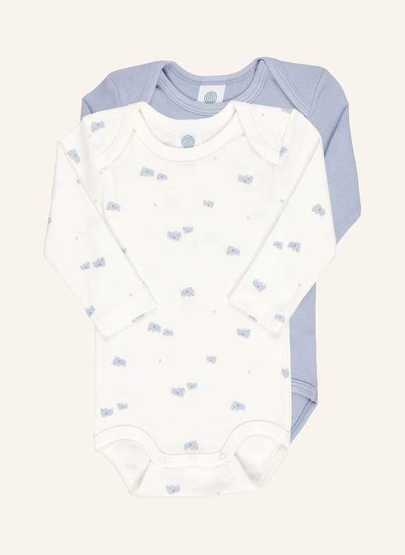 Sanetta 2er-Pack Bodies WEISS/ HELLBLAU