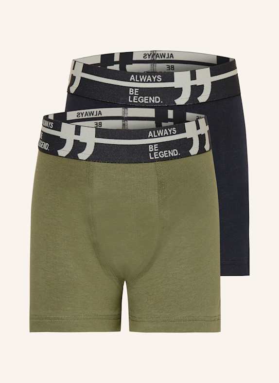 Sanetta 2er-Pack Boxershorts DUNKELBLAU/ OLIV