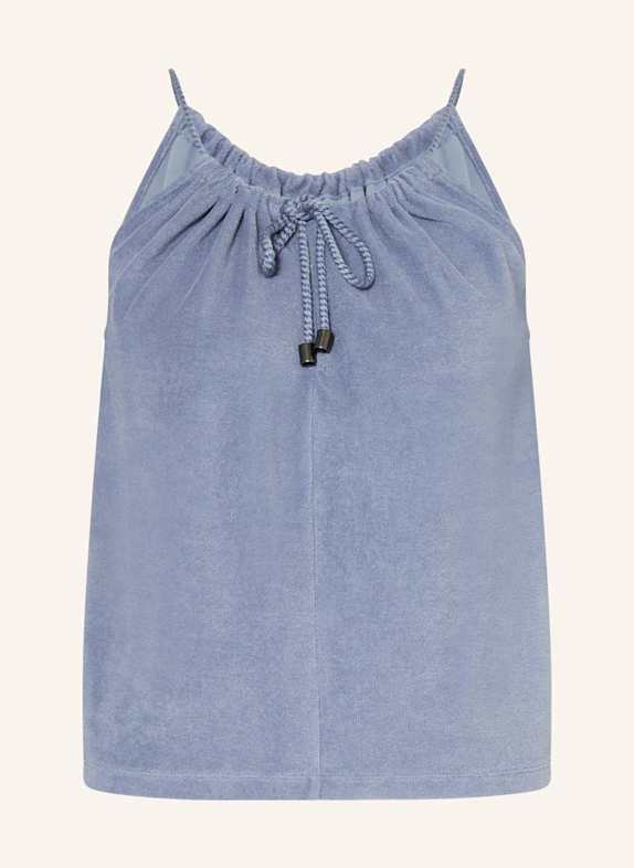 Juvia Frotteetop FLORETTA BLAUGRAU