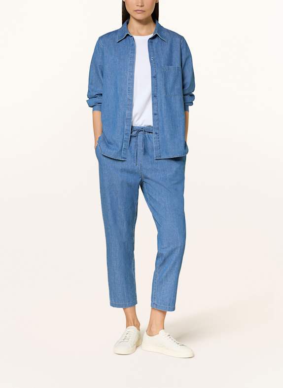 Juvia Overhemdblouse BIRGA in jeanslook BLAUW