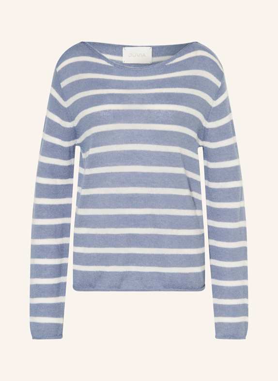 Juvia Pullover YASMIN BLAU/ WEISS