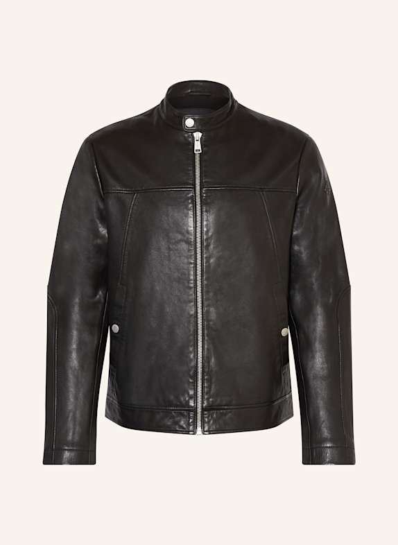 Marc O'Polo Lederjacke SCHWARZ