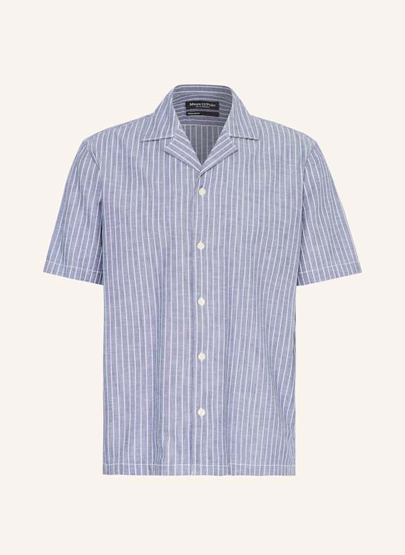 Marc O'Polo Košile resort Regular Fit ČERNOŠEDÁ/ BÍLÁ