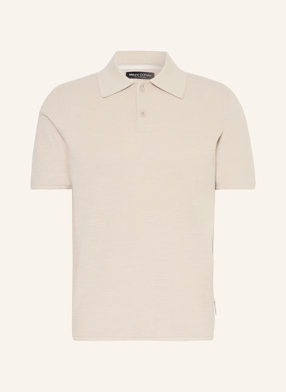 Marc O'Polo Úpletová polokošile Regular Fit ŠEDÁ