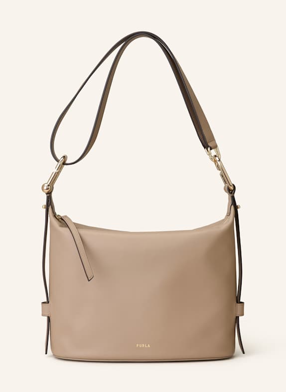 FURLA Kabelka Hobo NUVOLA SVĚTLE HNĚDÁ
