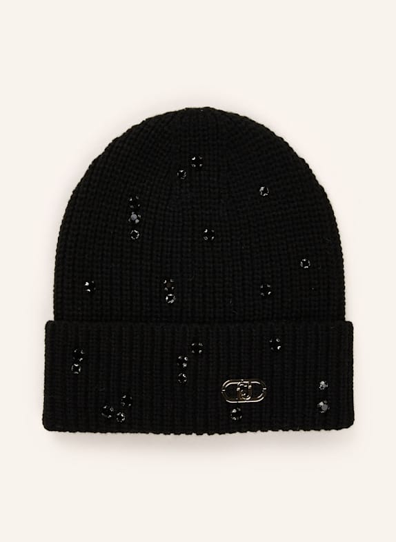 LIU JO Hat with decorative gems BLACK