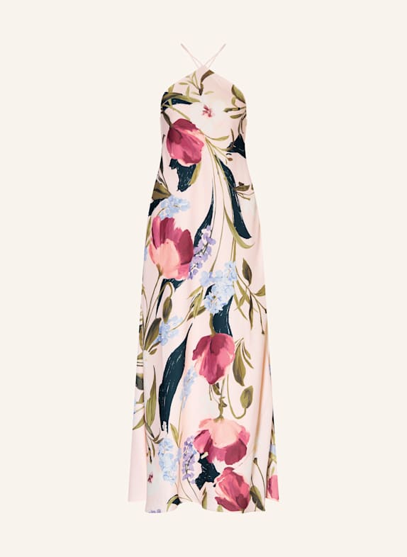 TED BAKER Satinkleid ALMARIA HELLROSA/ OLIV/ FUCHSIA