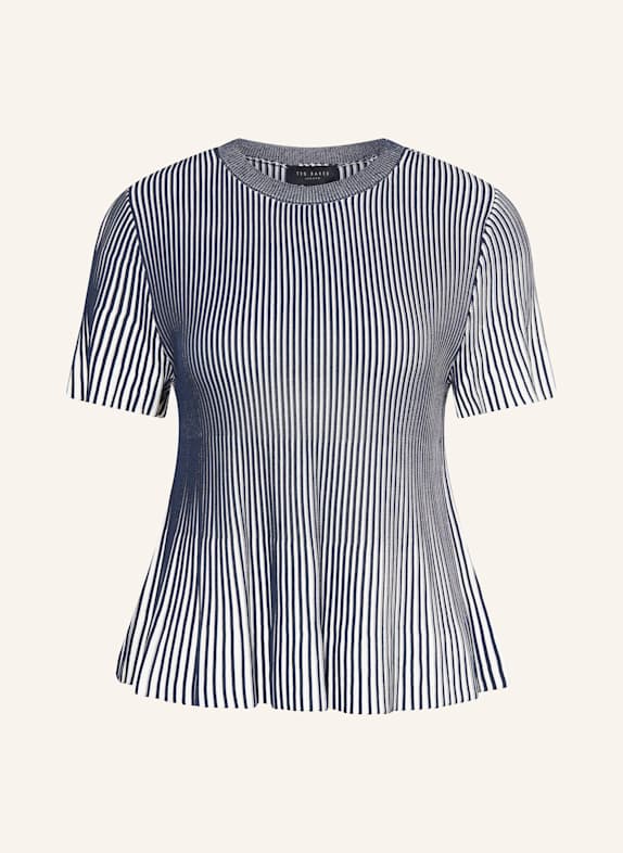 TED BAKER Knit shirt HETHRR DARK BLUE/ WHITE
