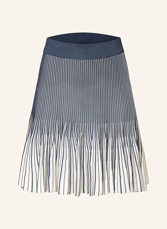 TED BAKER Knit skirt LOTTTII DARK BLUE/ WHITE